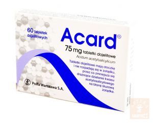 Acard 75 mg x 60 tabl.