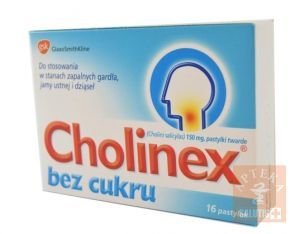 Cholinex bez cukru x 16 past