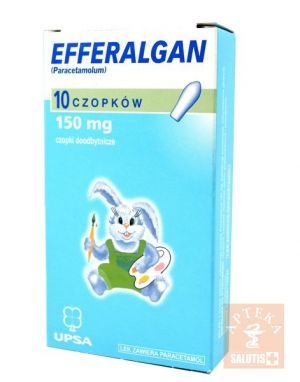Efferalgan 150 mg x 10 czop.