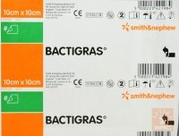 Opatrunek parafinowy BACTIGRAS z chlorheksydyną 10x10cm
